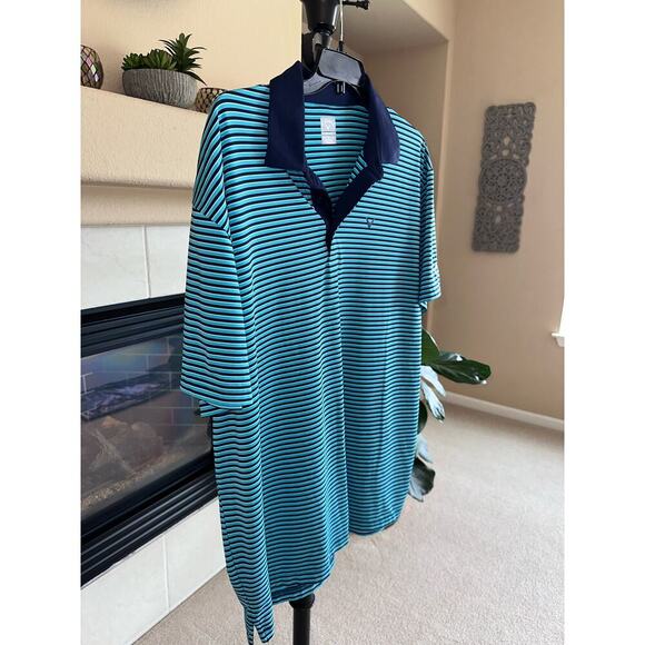 Callaway Men's Refined 3 Color Stripe Short Sleeve Opti-Dri Golf Polo Shirt XXL - Picture 5 of 5